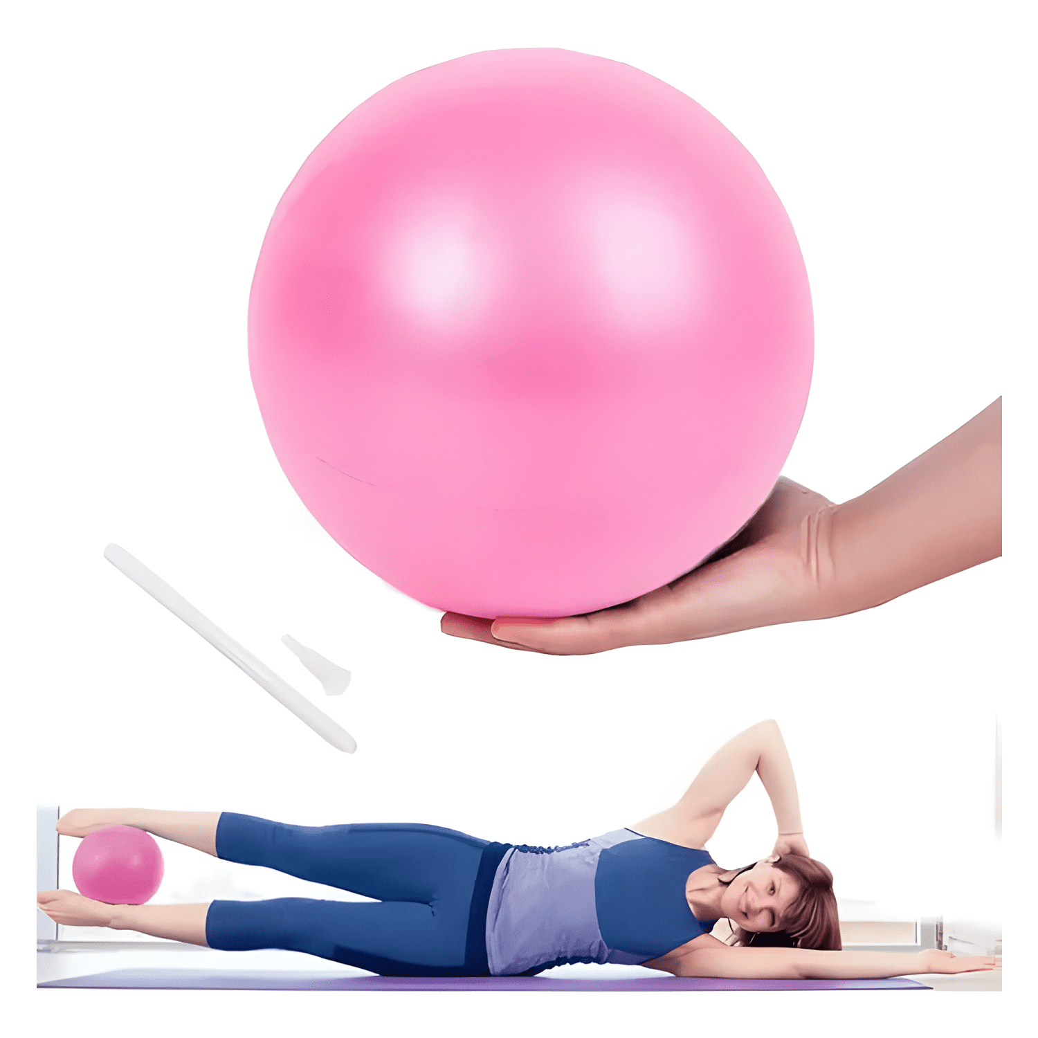 Pelota balón pilates yoga 25cm ejercicios lisa #3-1