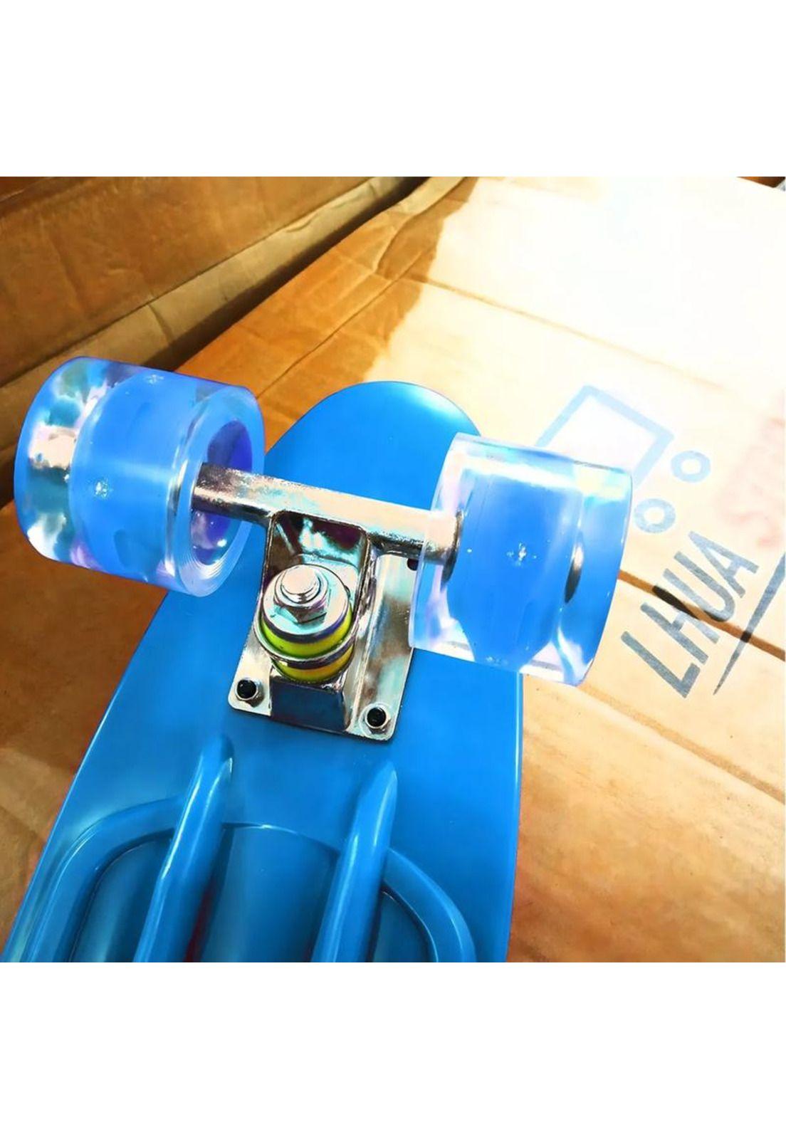 Skate Penny patineta con ruedas LED, azul-2