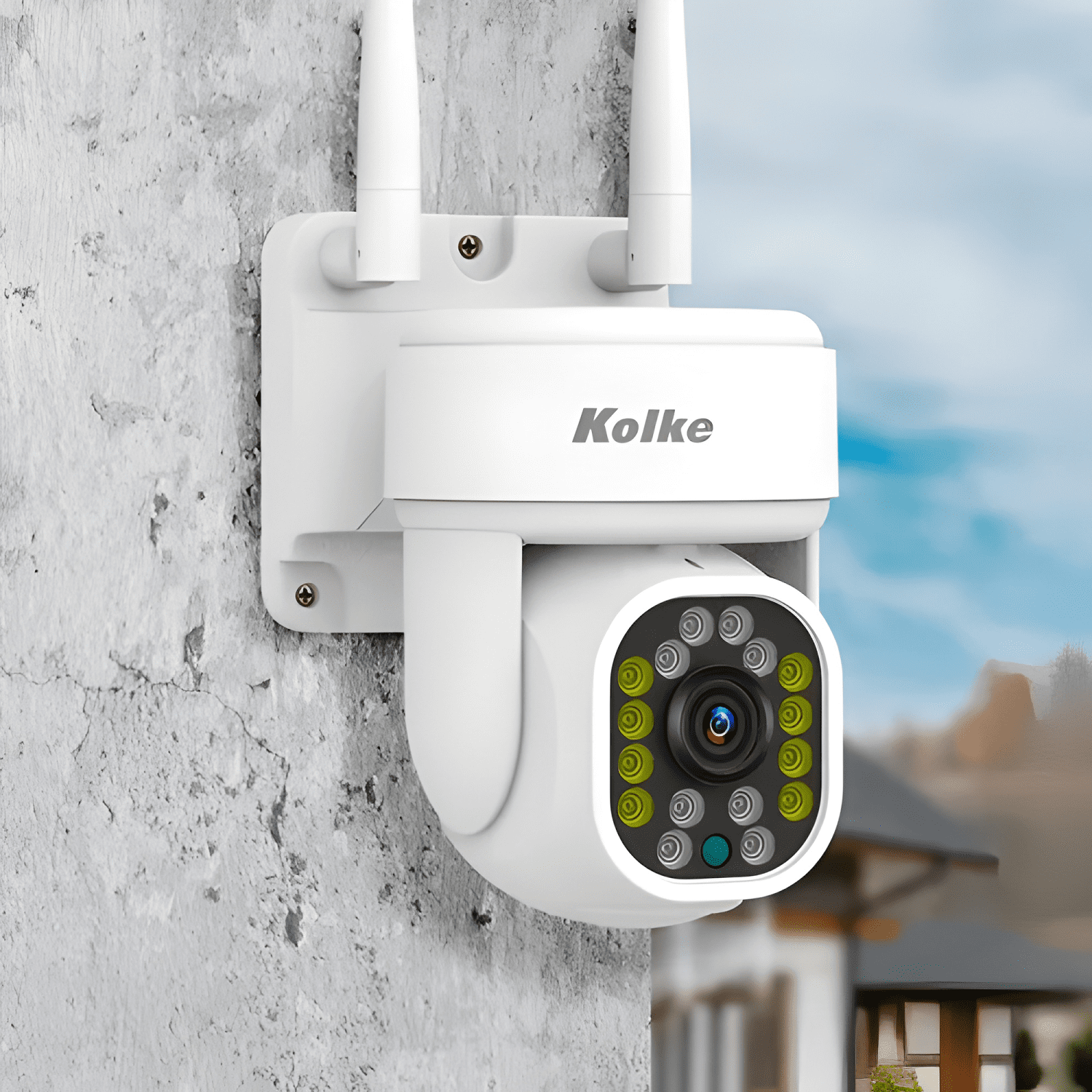 Cámara de Seguridad Kolke Wifi IP Exterior 5G 2.4G Alarma-4