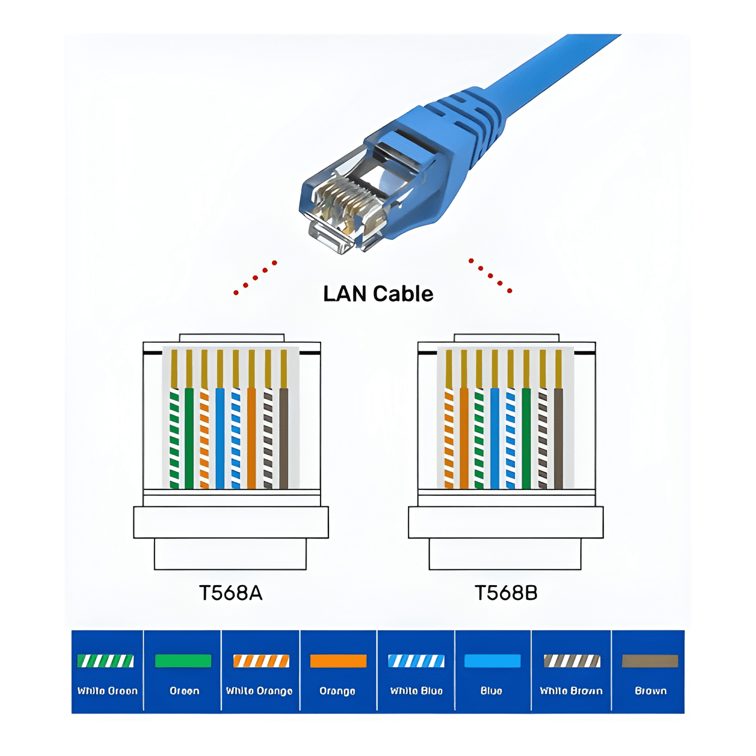 Cable De Red Cat6 Lan 5m Alta Transferencia De Datos #3-2