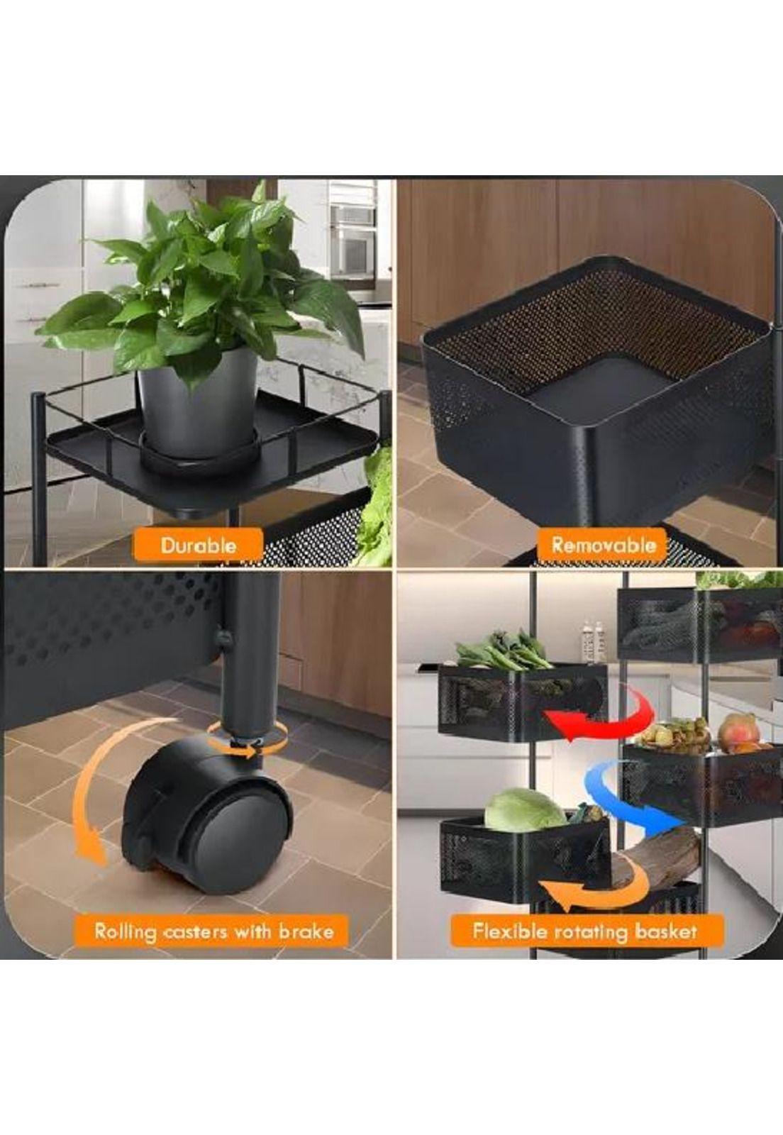 Carro Organizador Ruedas Verduras 5 Niveles-5