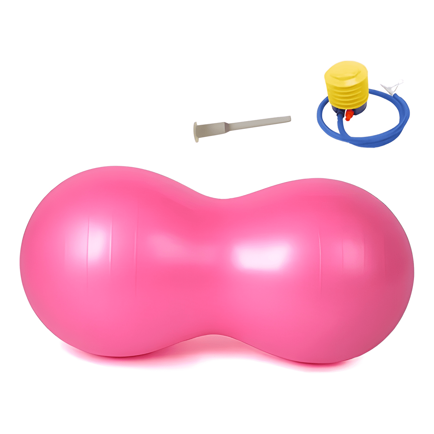 Balón ovalado pilates yoga tipo maní 90x45cm + bombín #23-0