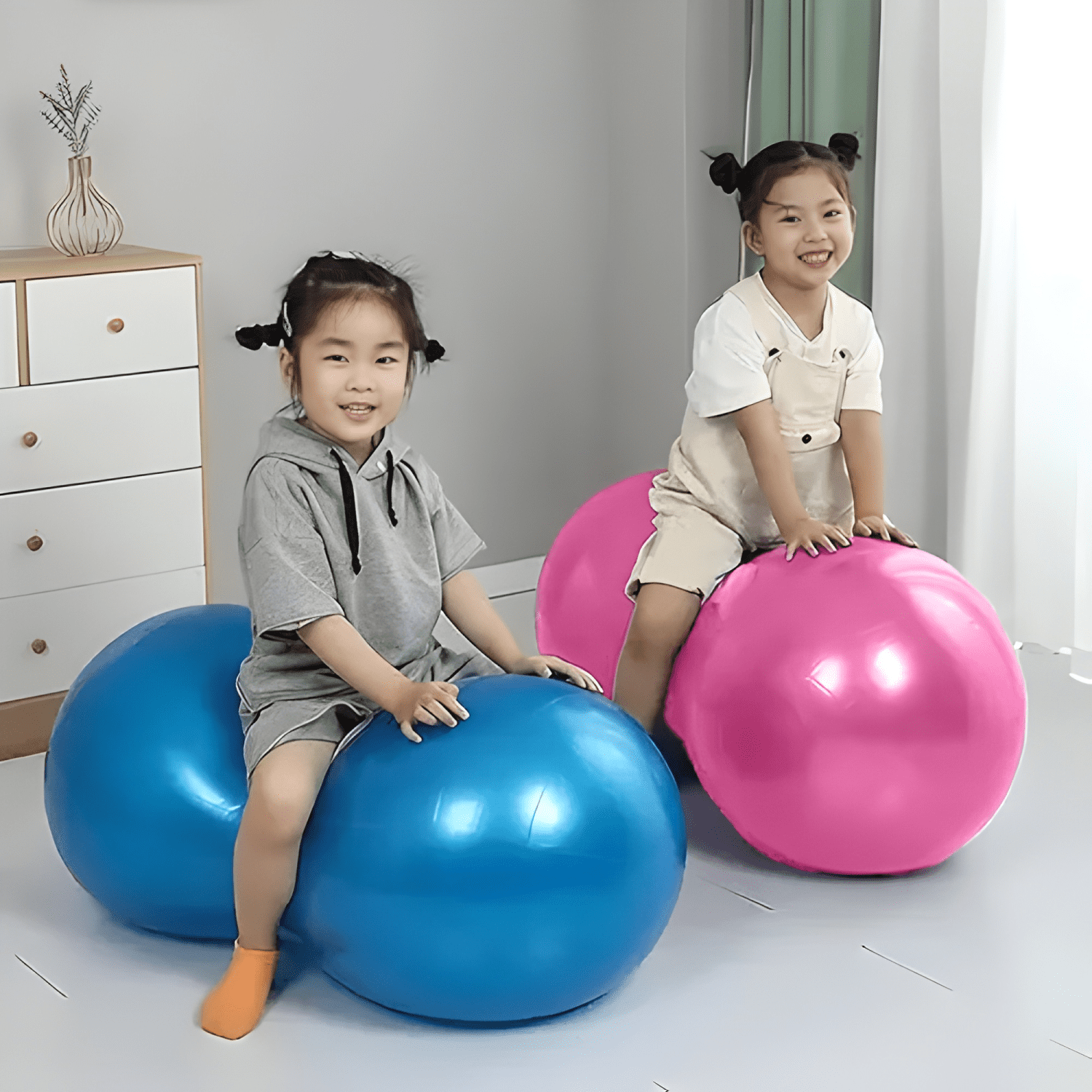 Balón ovalado pilates yoga tipo maní 90x45cm + bombín #23-2