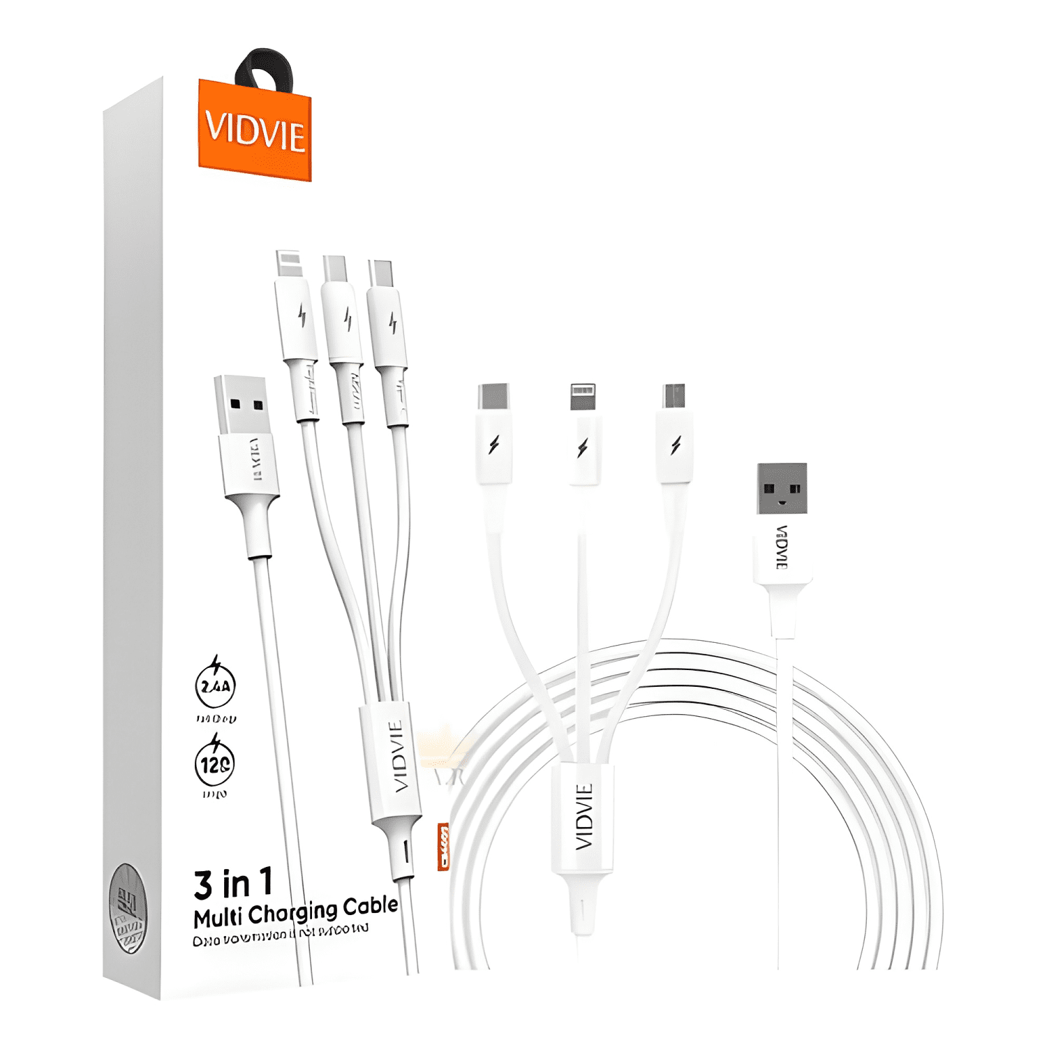 Cable cargador triple 3 en 1 multiple micro,tipo c, lighting-2