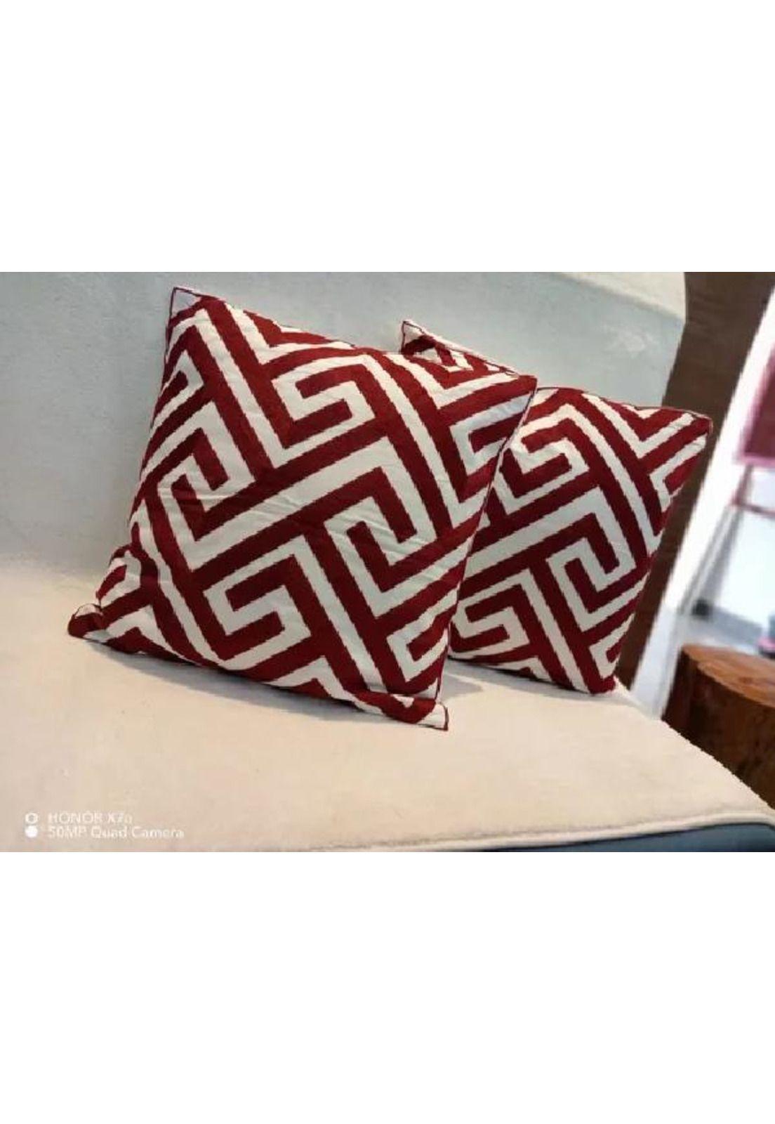 Pack de 4 Fundas para Cojín 45x45 cm Burdeo-3