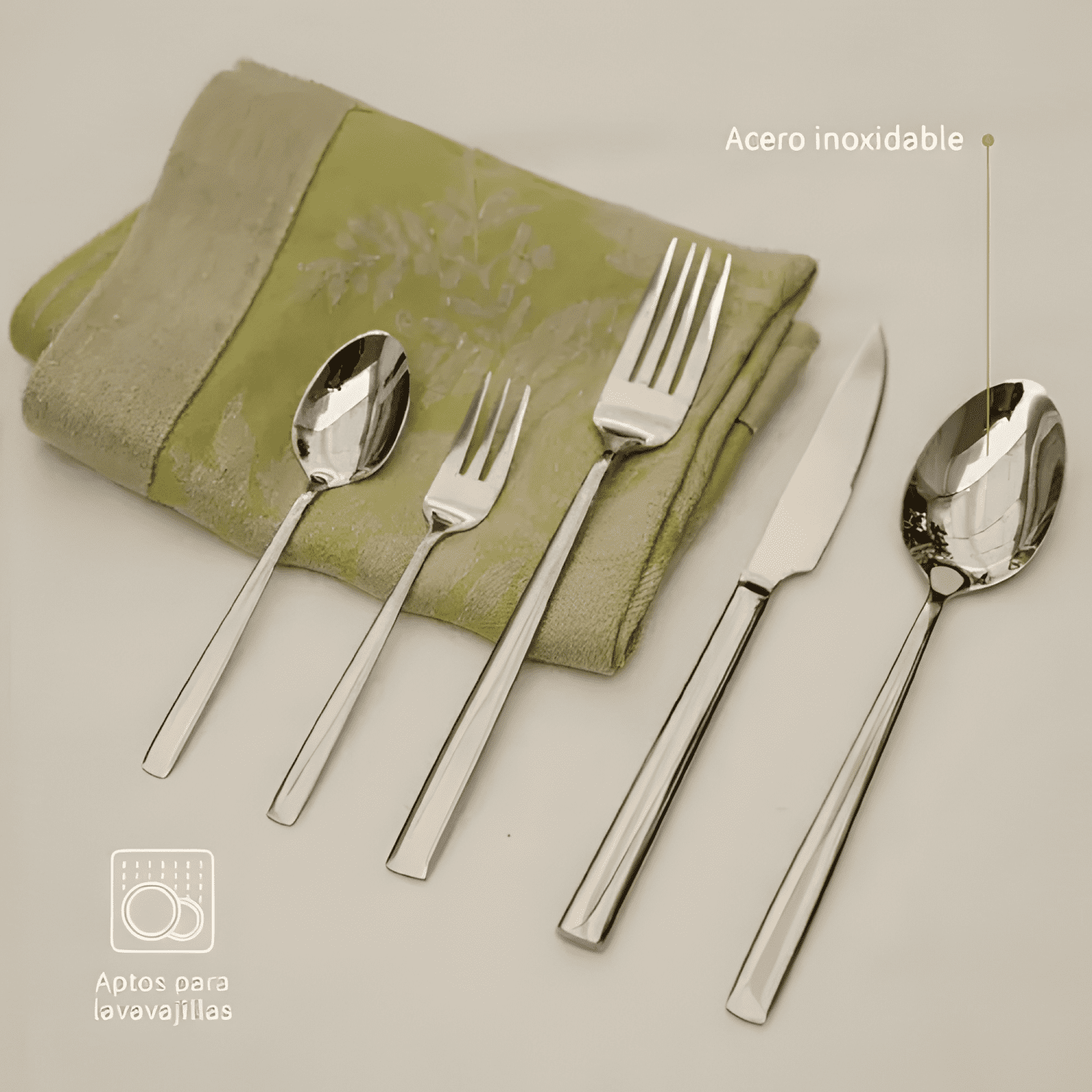 Set de cuchilleria 30 pcs acero inoxidable #1-3