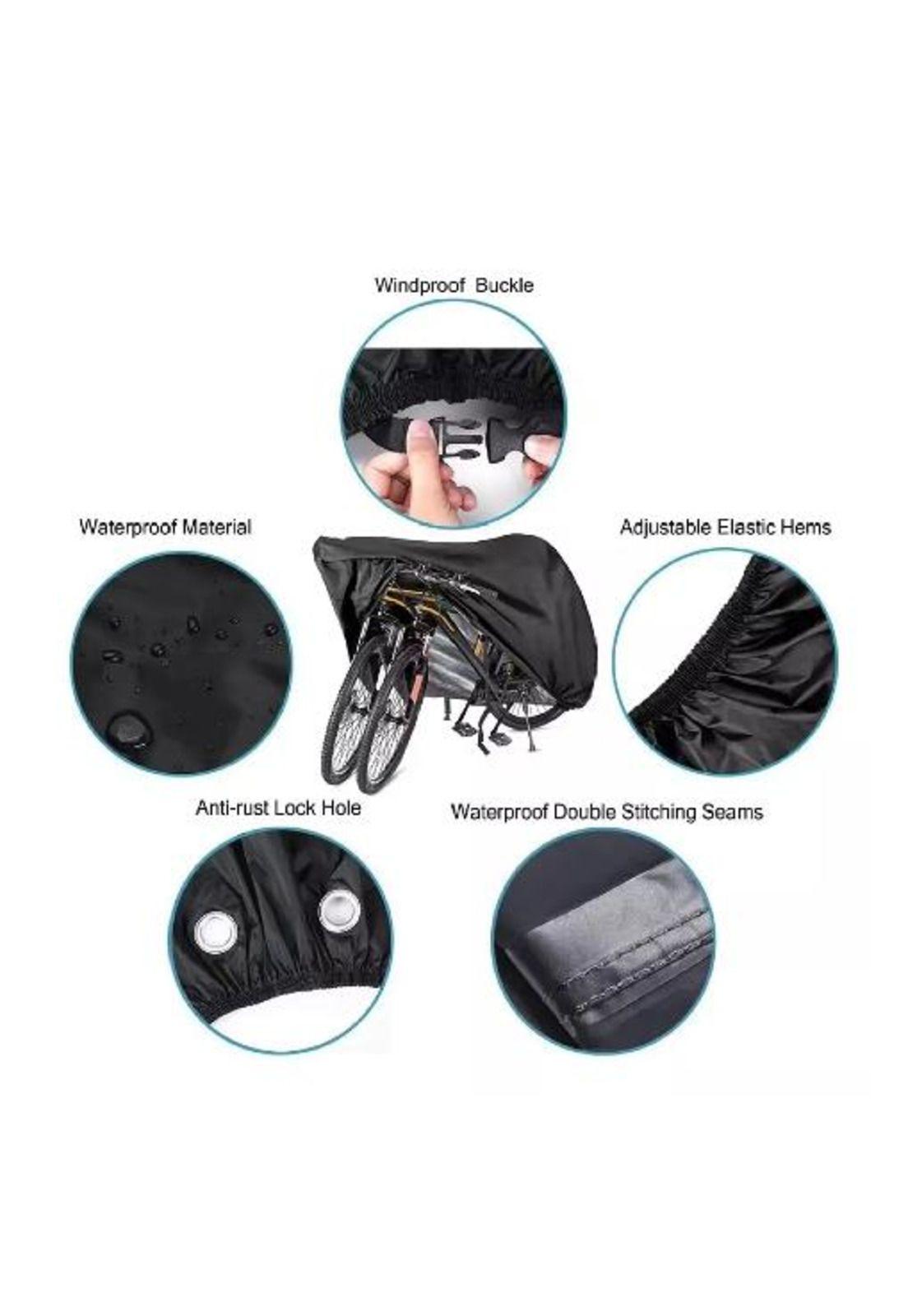 Funda cubre bicicleta moto carpa impermeable 110x200 cm-3