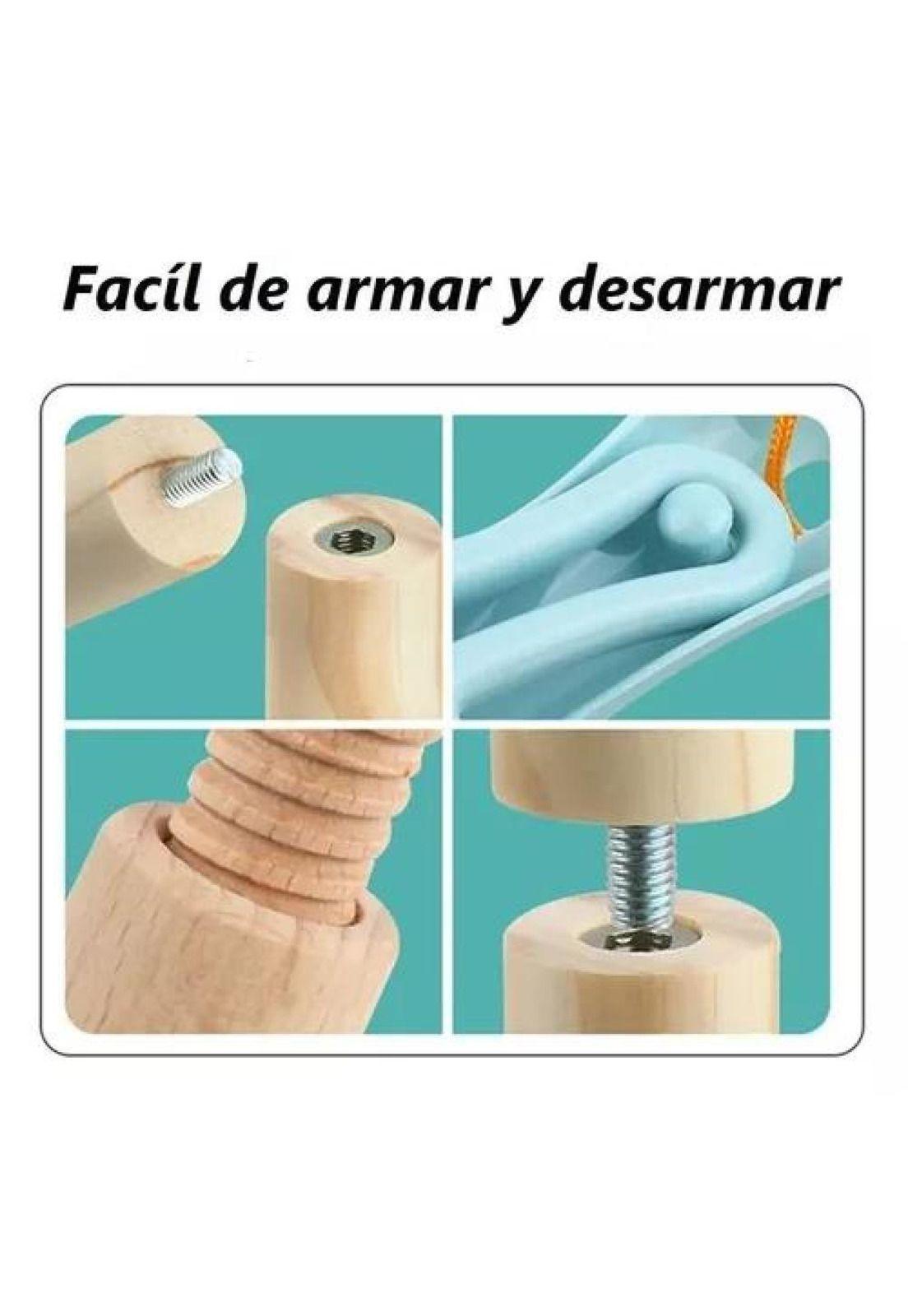 Set de limpieza didáctico para niños, juguetes de madera-3