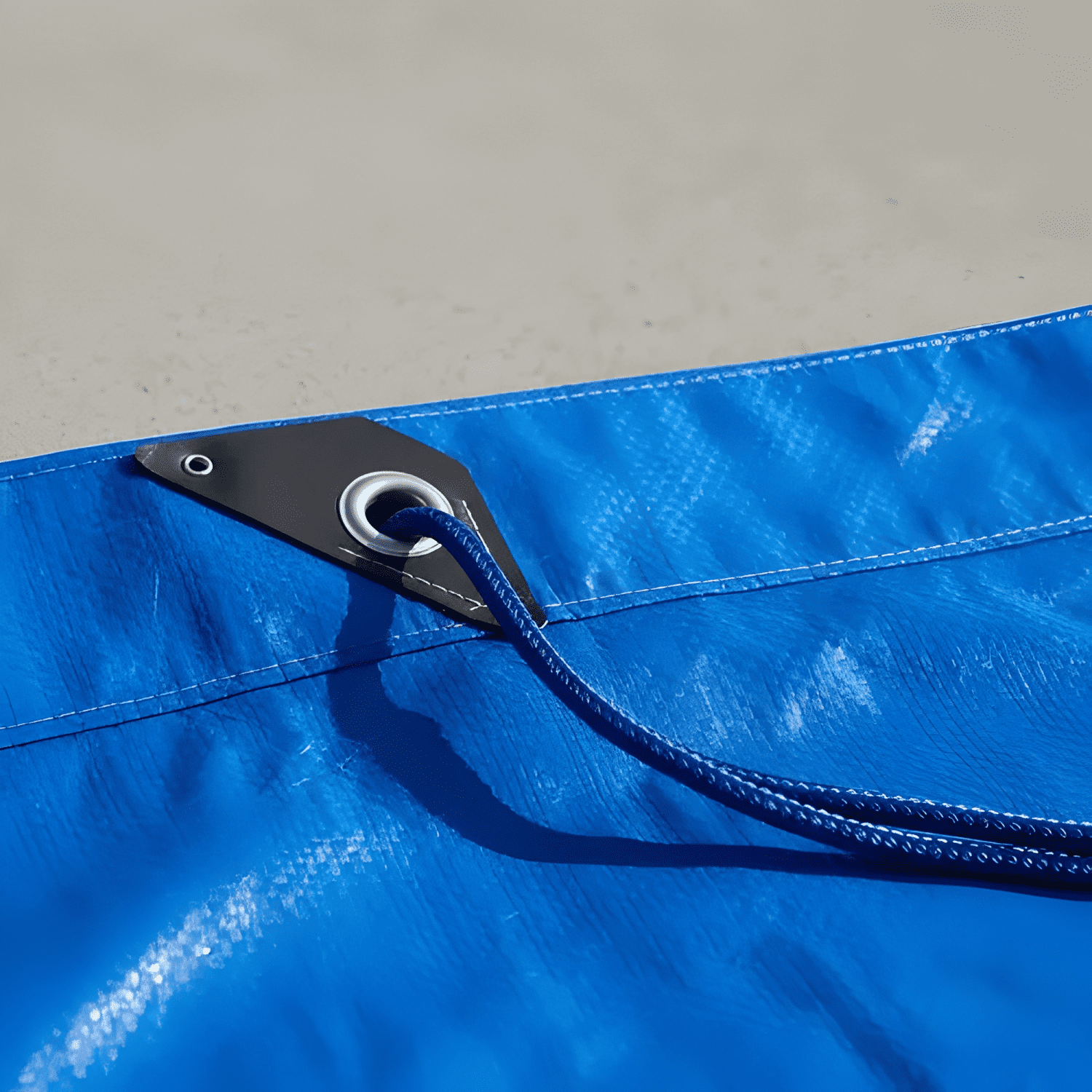 Lona cubre piscina universal impermeable 2x4 m azul-3