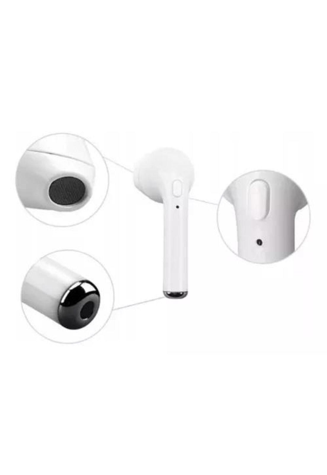 Auriculares in-ear inalámbricos i7S TWS blanco-5