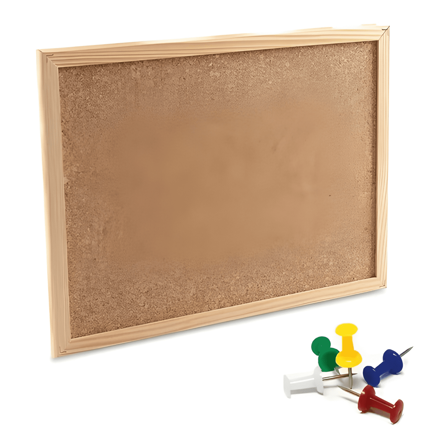 Pizarra de corcho con marco de madera 30x40cm-0