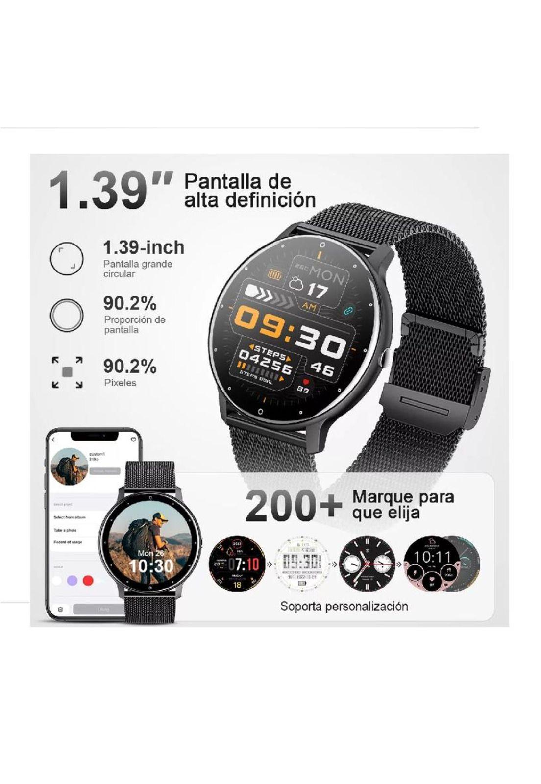 Reloj inteligente hombre mujer smartwatch llamada bluetooth-4