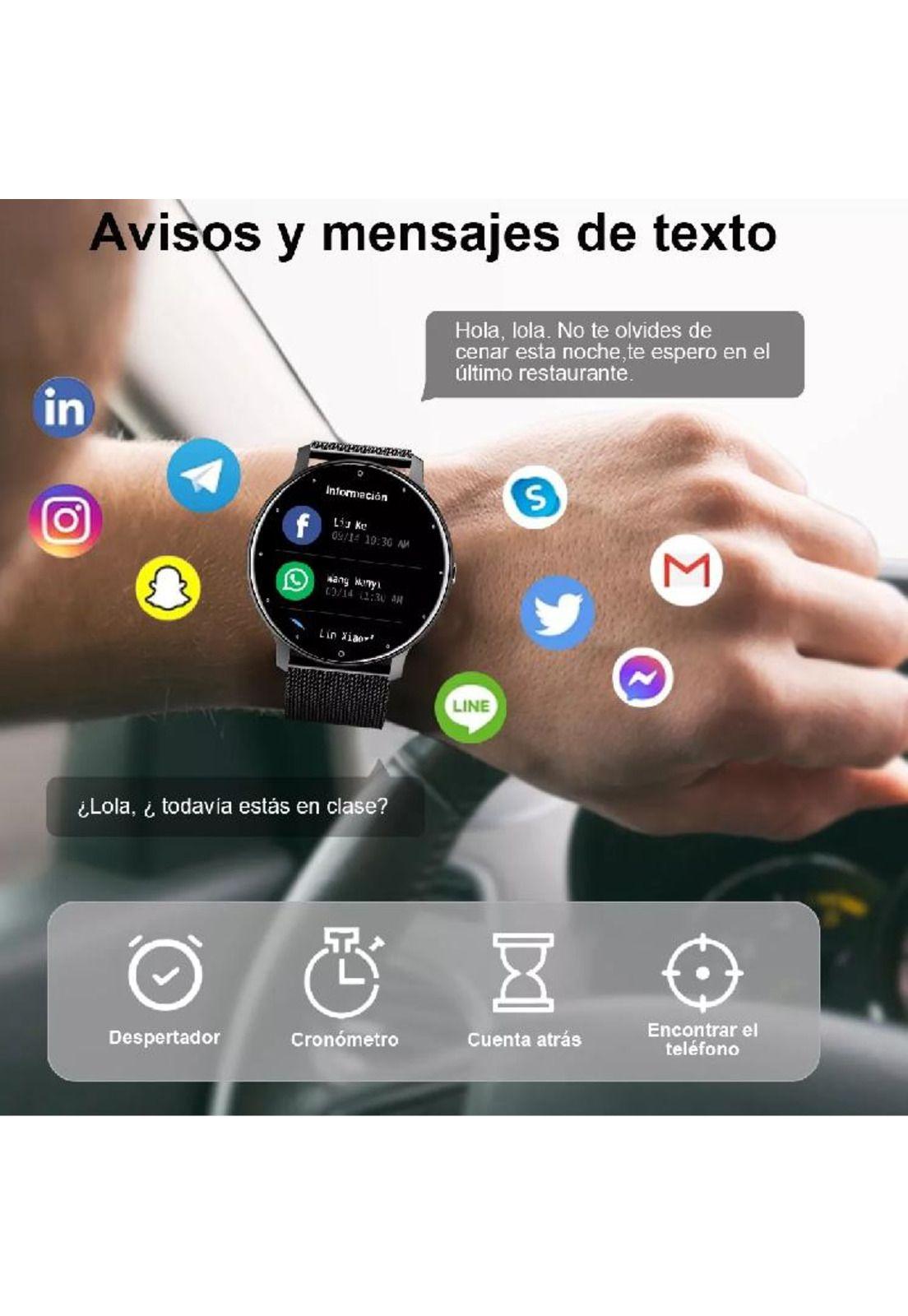 Reloj inteligente hombre mujer smartwatch llamada bluetooth-5