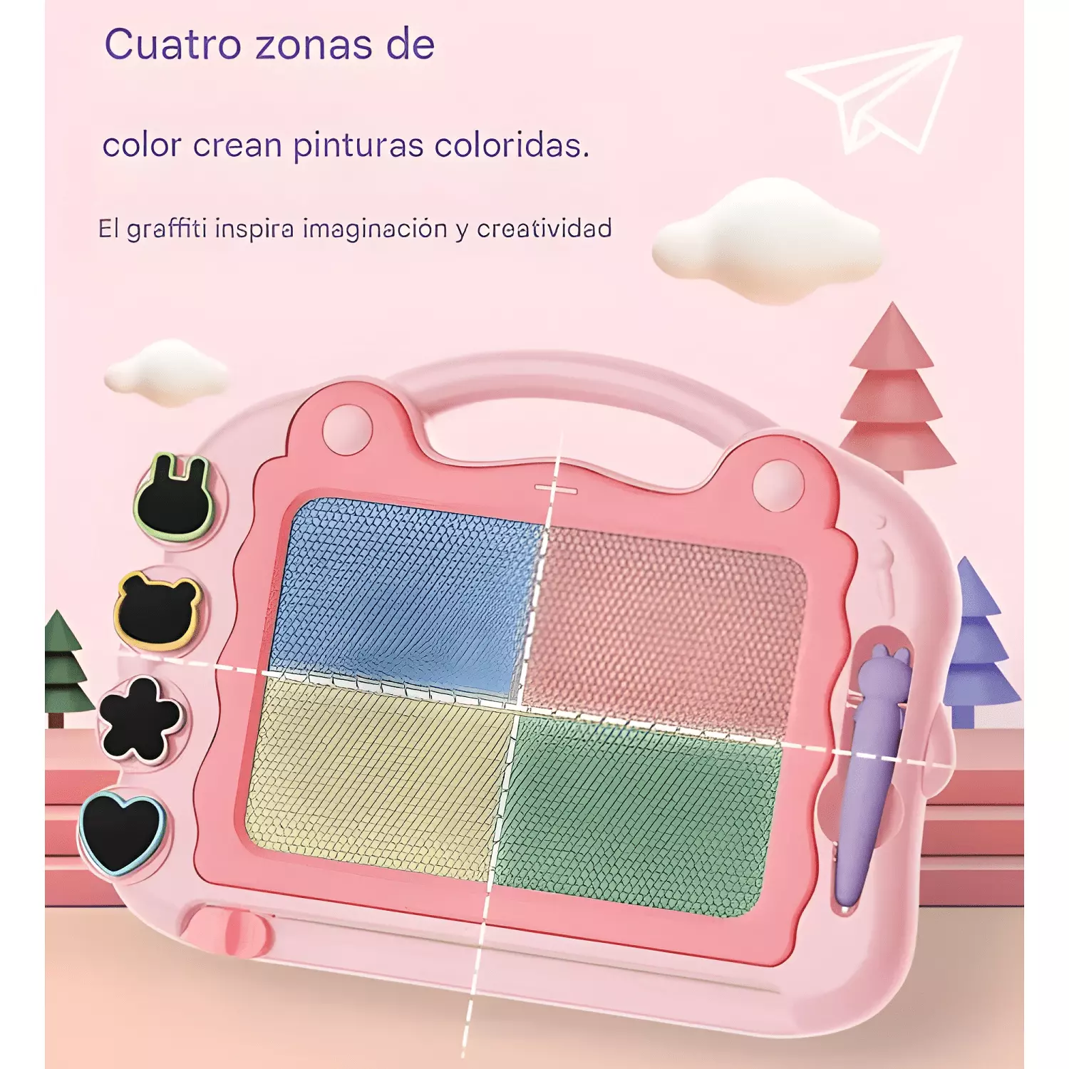 Juego pizarra mágica con soporte para niños #20-1