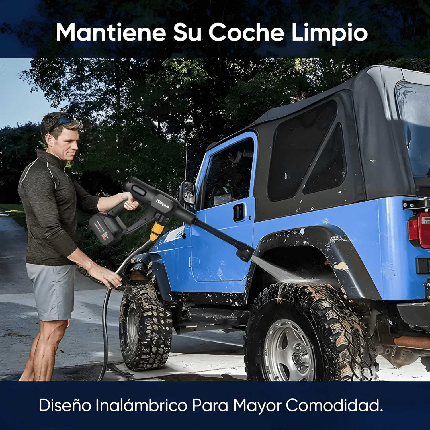 Inalámbrica Hidrolavadora/pistola Lavado Coche 2 Pilas #1-3