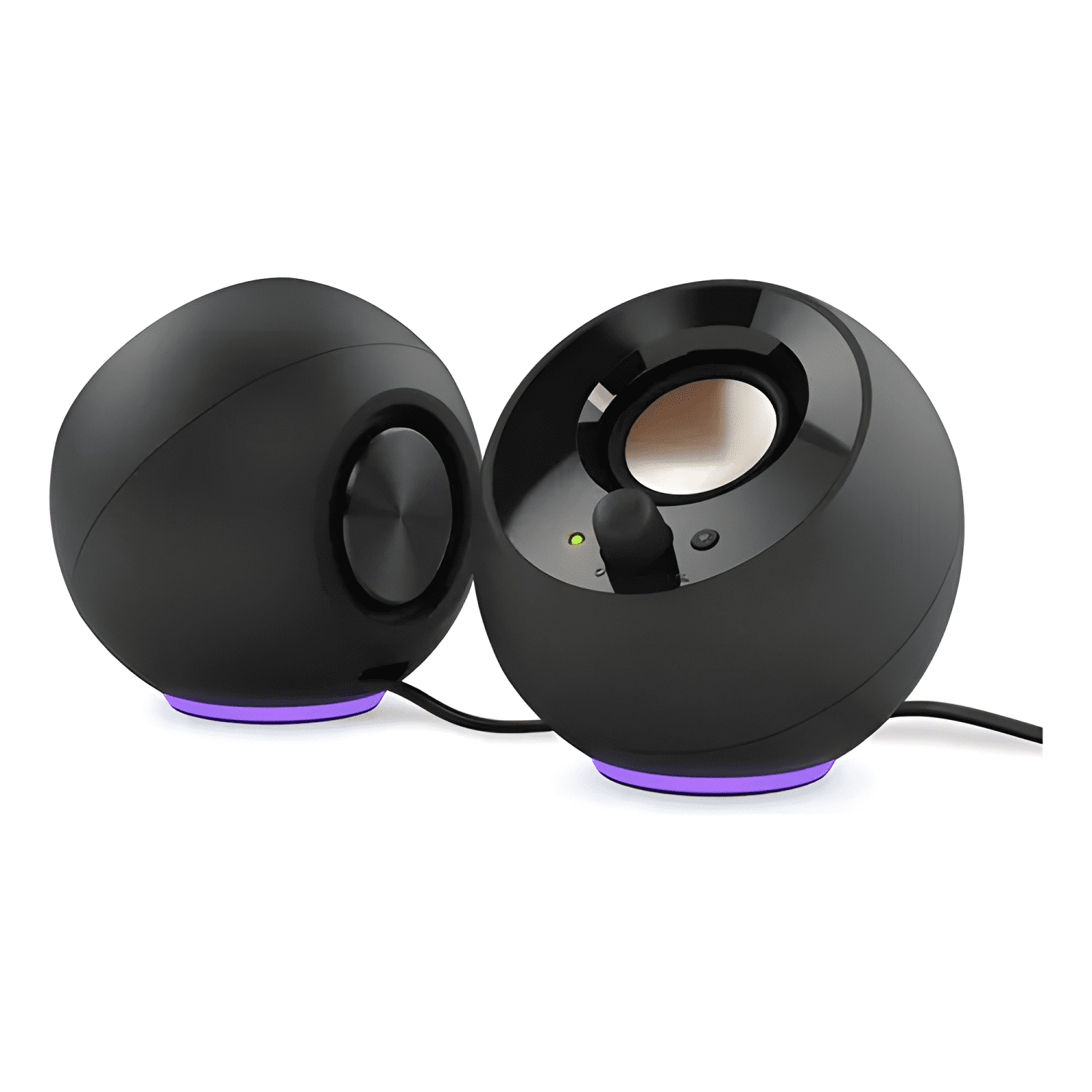 Parlantes 2 0 usb-c con iluminación rgb entrada 3 5 mm Negro-0