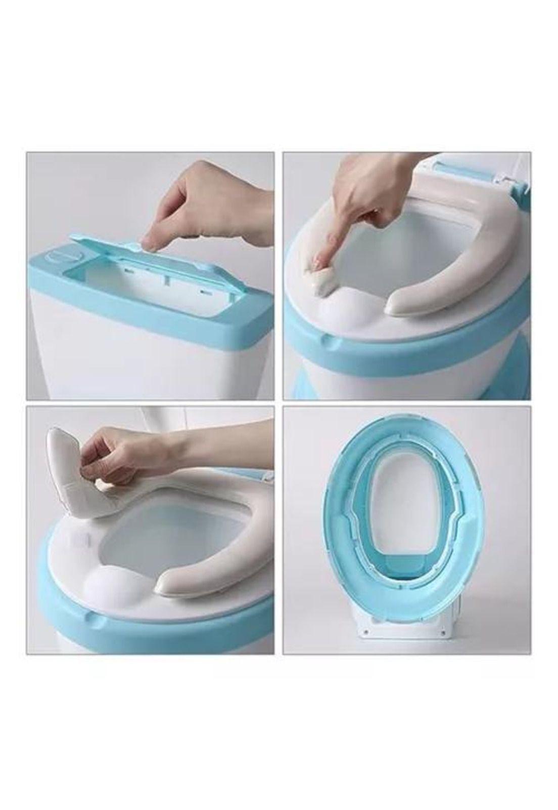 Pelela Inodoro Portátil - Entrenamiento para Niños Pequeños, BB27, Color Azul-2