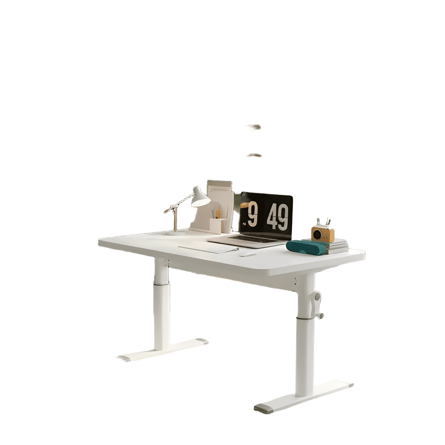 Escritorio 120cm altura ajustable manual ergonómico trabajo-0