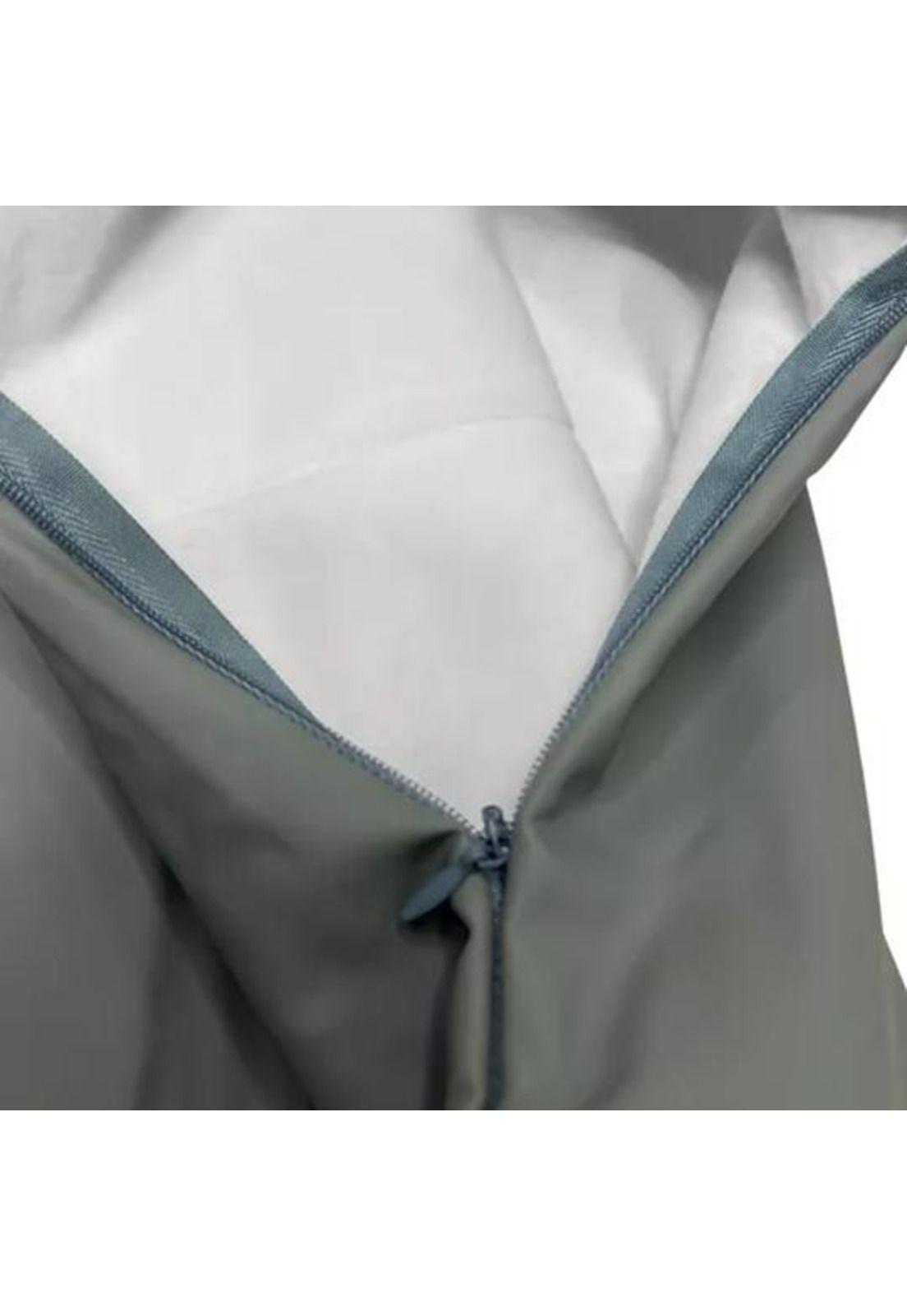 Pack 6 fundas de cojines almohada eco-cuero impermeable 43 cm color gris-2