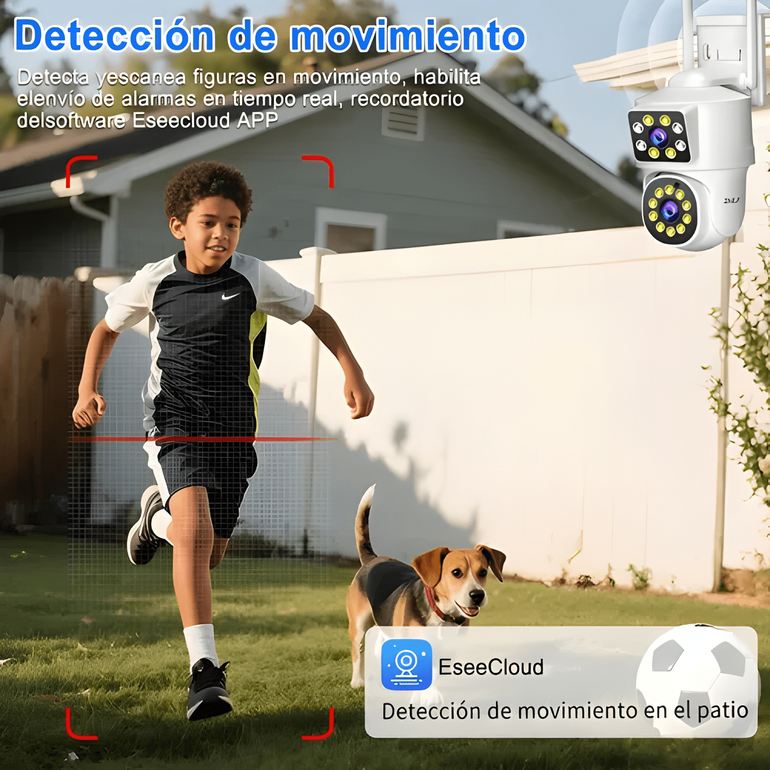 2nlf® 5g Cámara de Seguridad Wifi Inalambrica Dual Lente 360-3