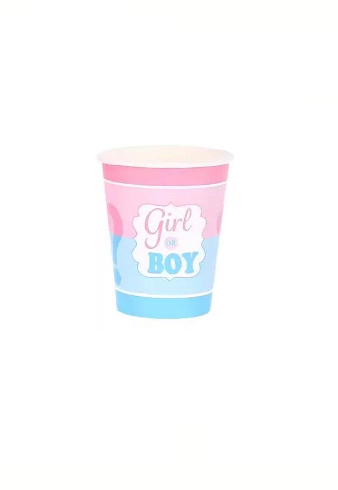 Pack 16 Vasos Desechables Decoración Revelación Género 250ml-0