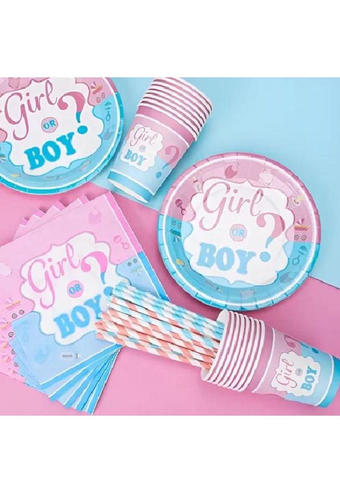 Pack 16 Vasos Desechables Decoración Revelación Género 250ml-2