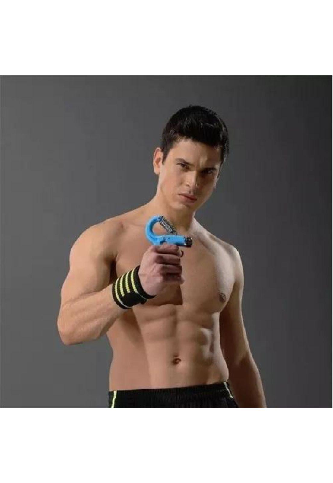 Hand Grip Ejercitador con Contador - 60-10 kg, 60-5 kg, 3 Colores, Color Celeste-4