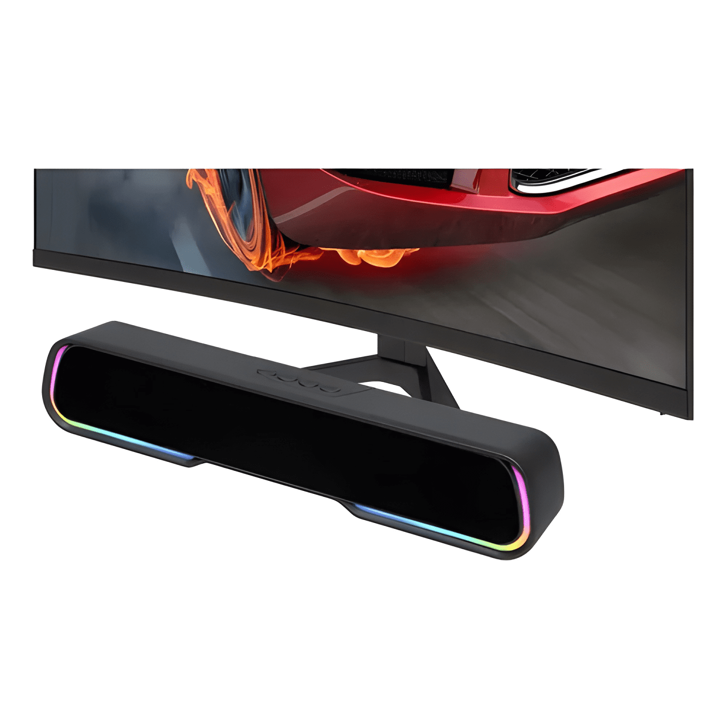 Soundbar parlante gamer bluetooth luces rgb 1200mah Negro #2-1