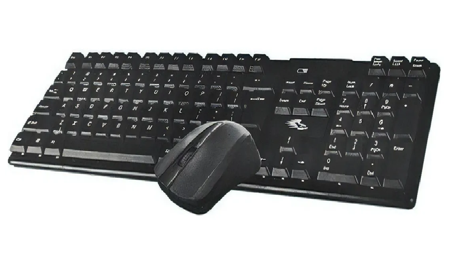 Kit teclado y mouse JX-W3200 inalámbrico español negro-0