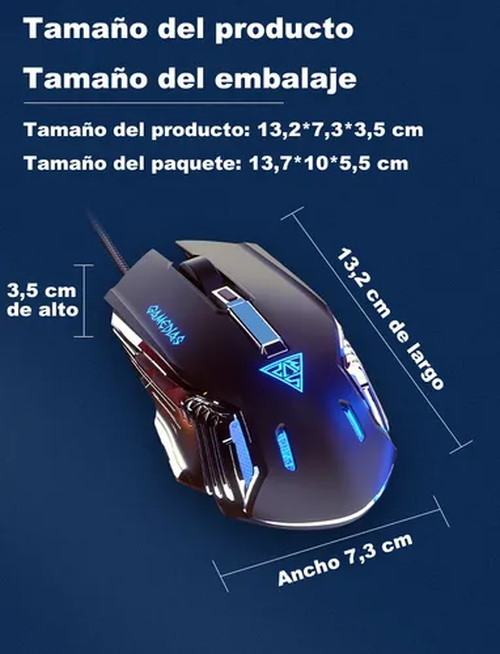 Mouse gamer Xundefined rgb 7200dpi negro-1