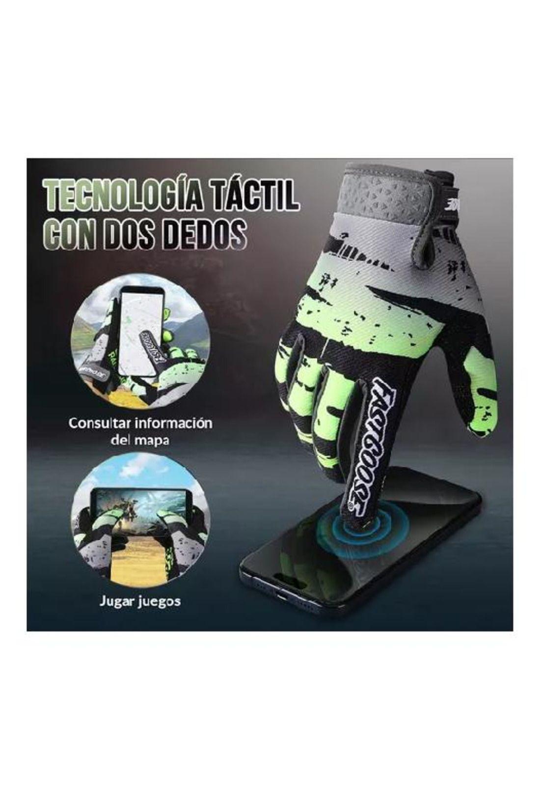 Guantes de Moto con Pantalla Táctil para Hombre y Mujer - Talla M Color Verde-1