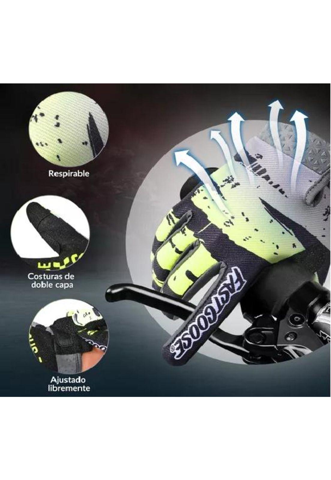 Guantes de Moto con Pantalla Táctil para Hombre y Mujer - Talla M Color Verde-2
