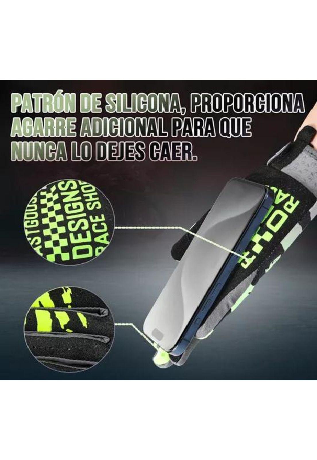 Guantes de Moto con Pantalla Táctil para Hombre y Mujer - Talla M Color Verde-3