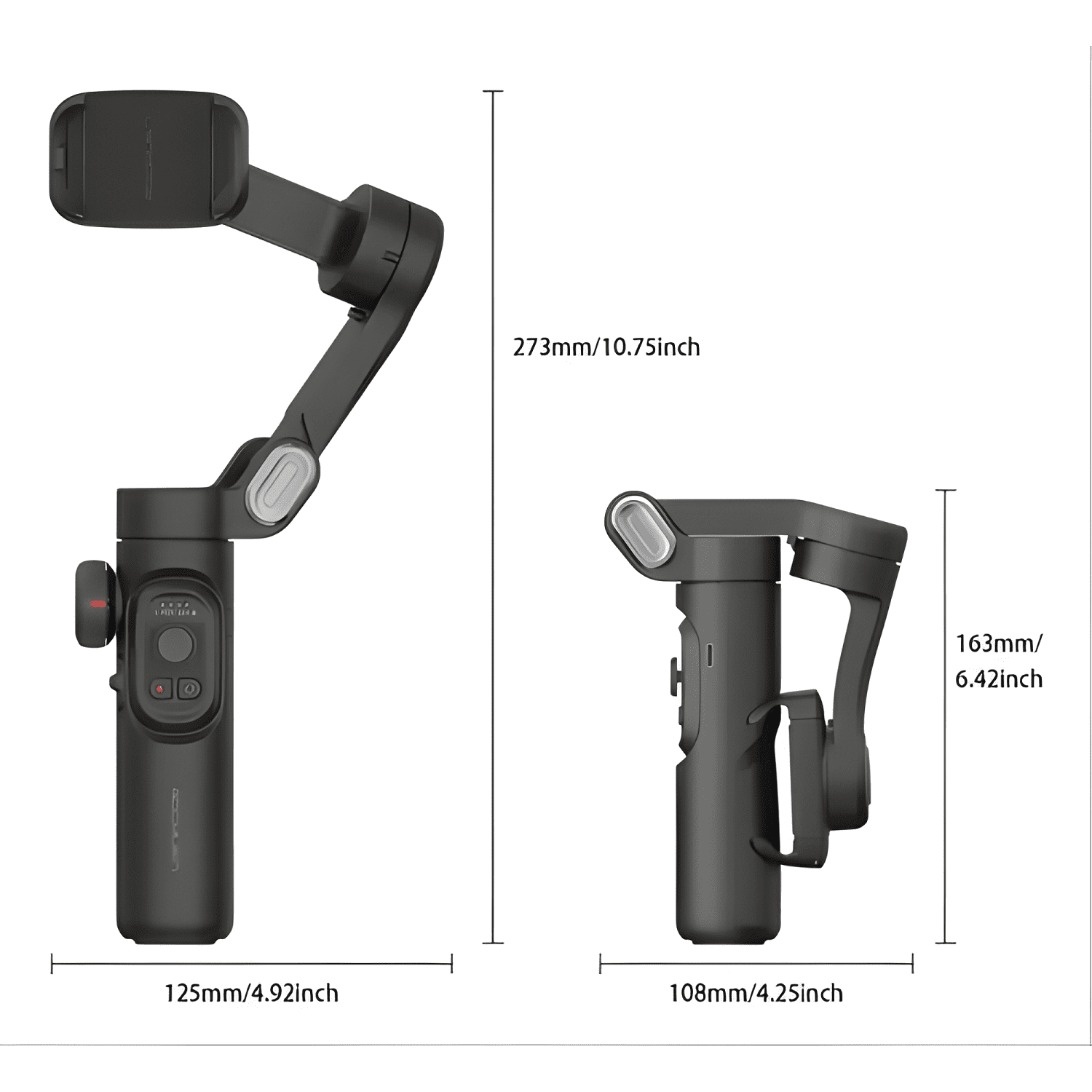 Estabilizador Gimbal Aochuan Xe De 3 Ejes Pro Negro-4