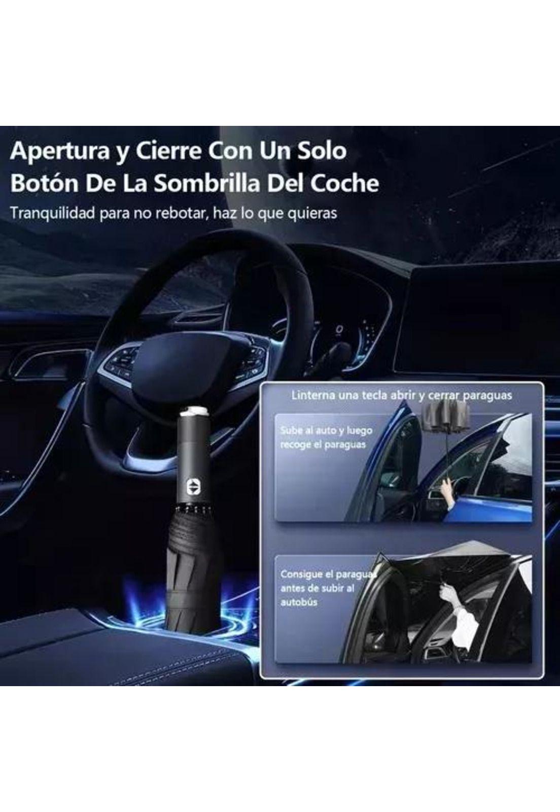 Paraguas led, automático abre-cierra botón negro-5
