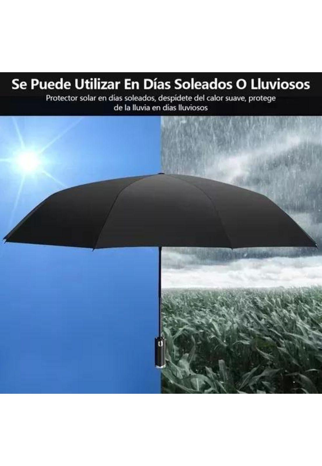 Paraguas led, automático abre-cierra botón negro-7
