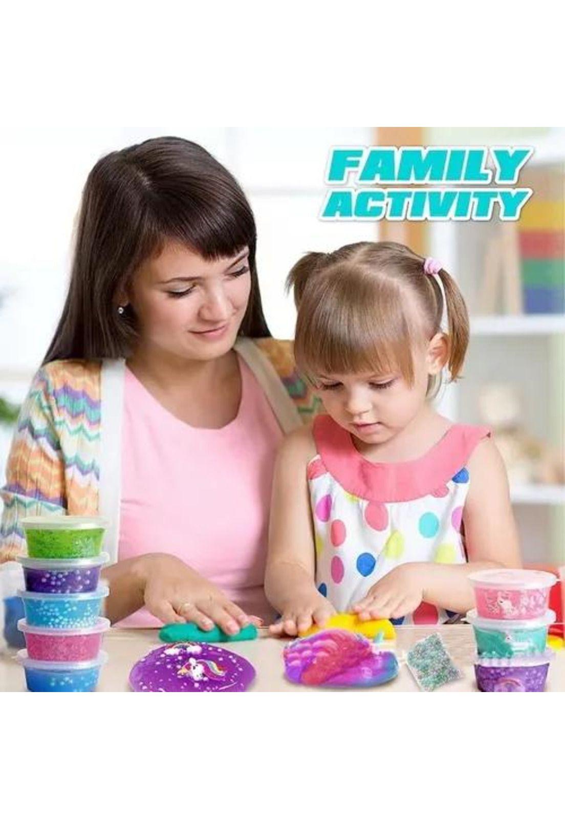Kit para hacer slime unicornio incluye todos los accesorios-2