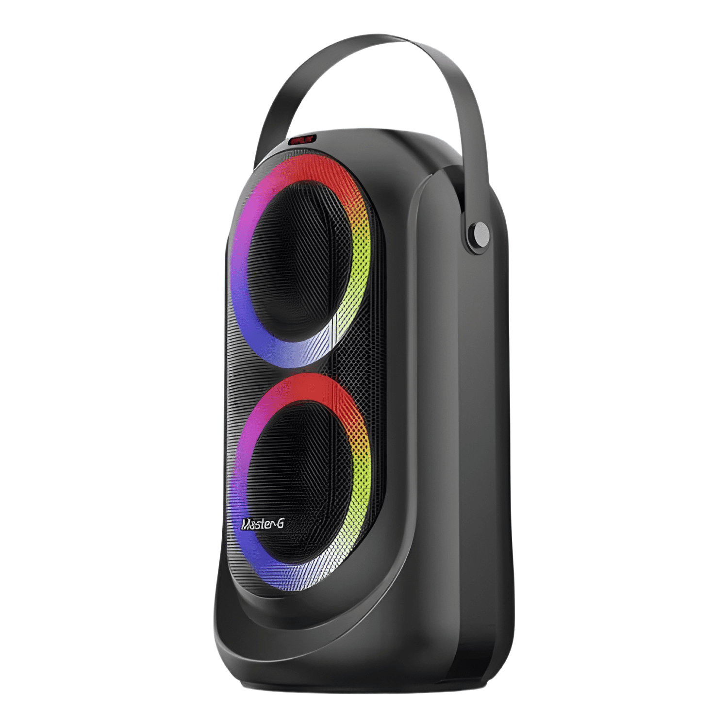 Parlante bluetooth karaoke 6,5 x2 30w tws radio fm Negro-0