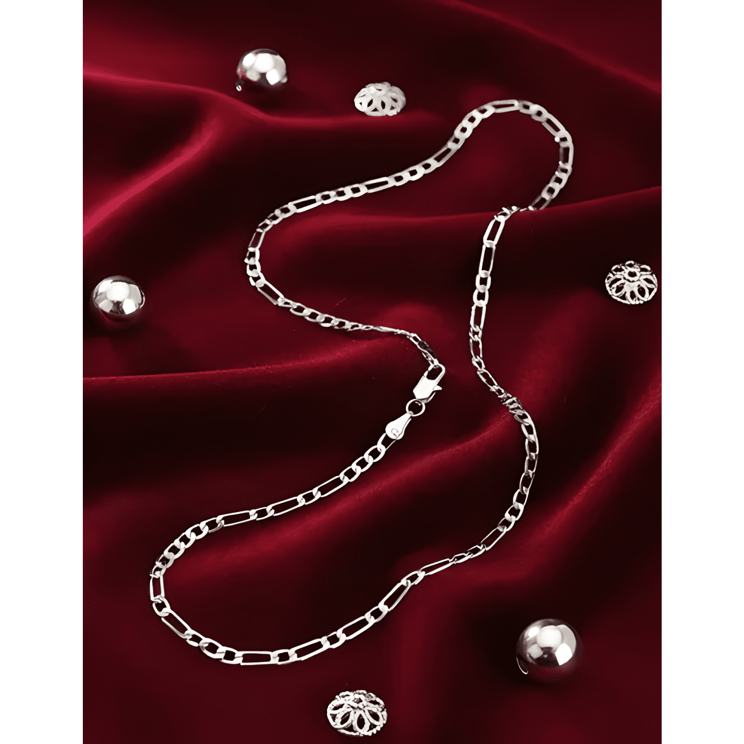 Pack cadena y pulsera estilo plata 925 calidad premium-2