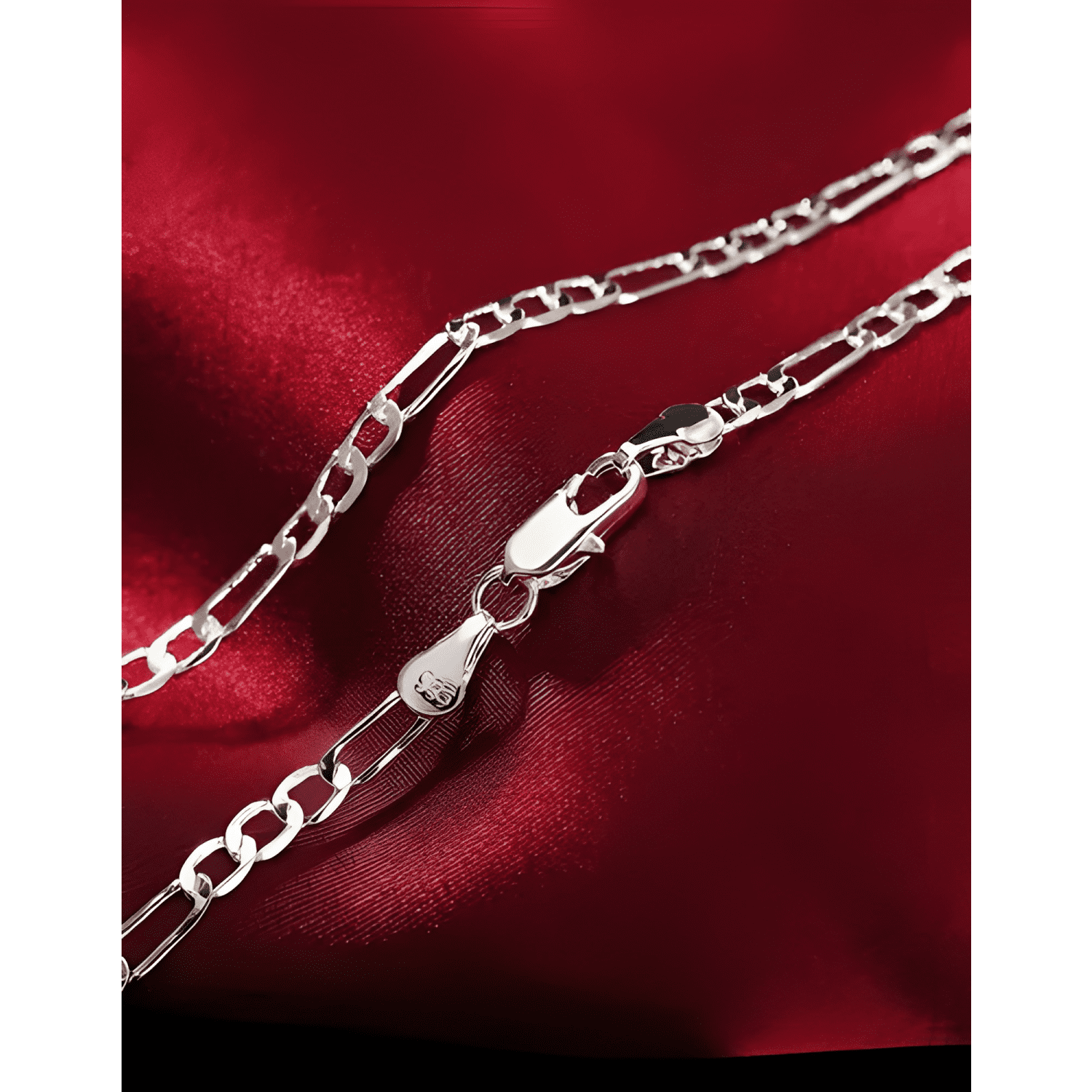 Pack cadena y pulsera estilo plata 925 calidad premium-3