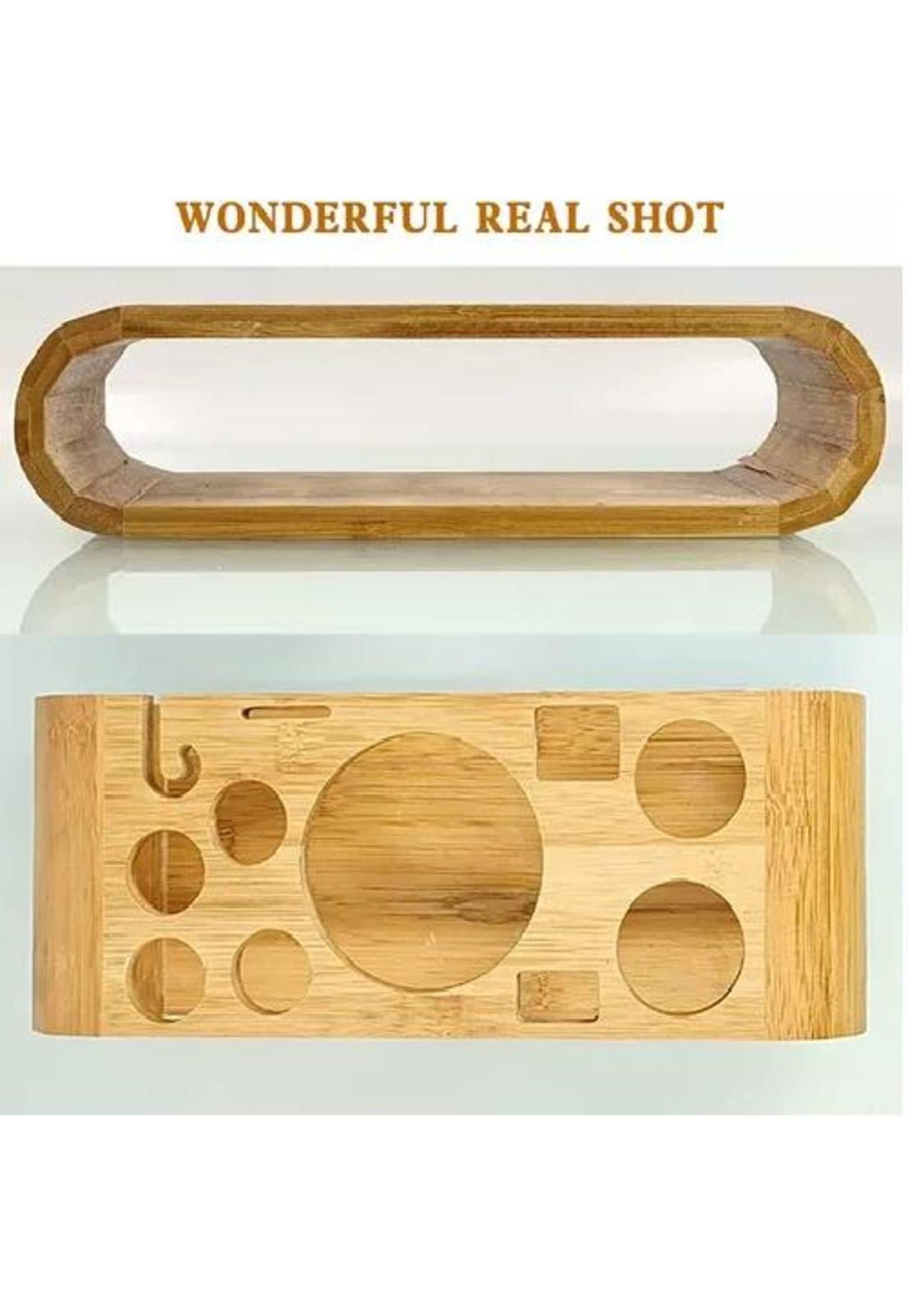 Set De Coctelería Bar Kit Utensilios Cobre Con Base Madera-3