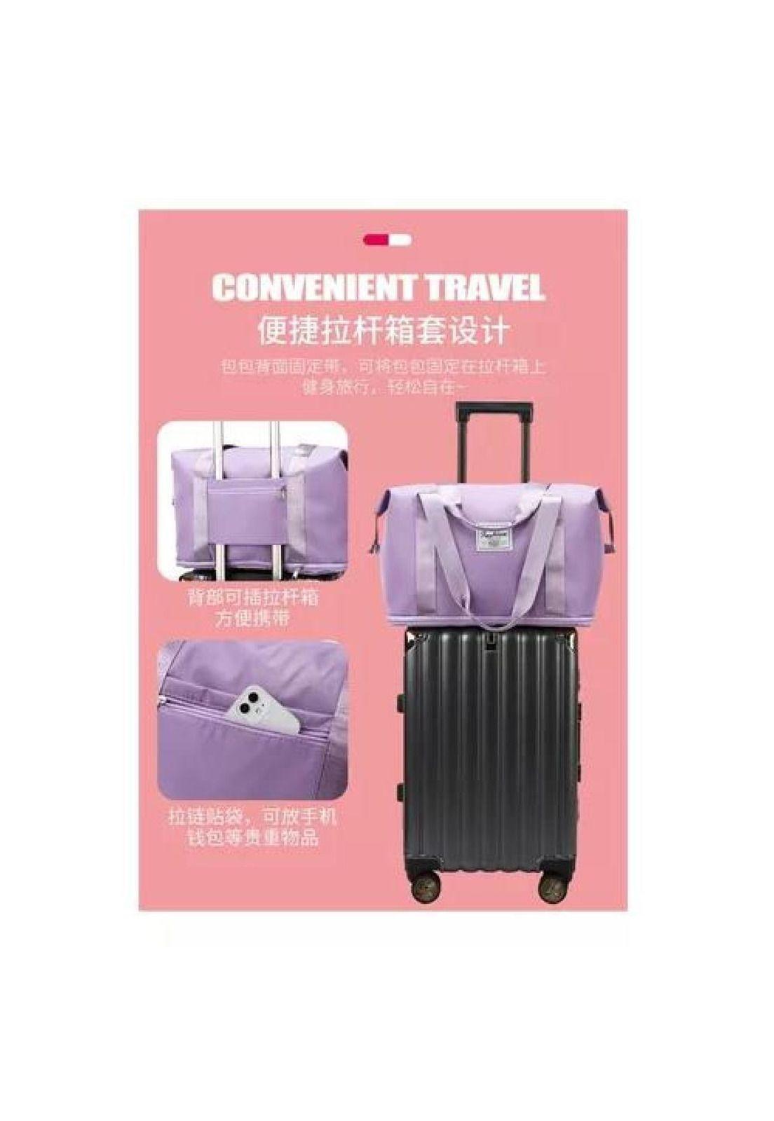 Bolsa Gran Capacidad para Viajes - Hombres y Mujeres - Deportes2 - Color Rosa-5