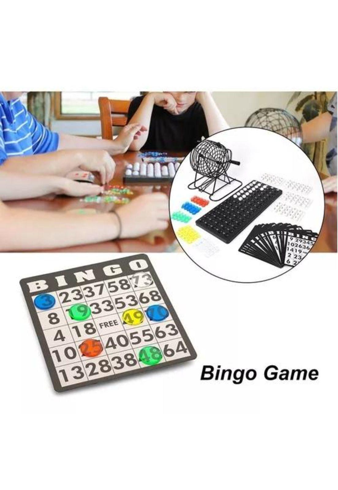 Set de bingo completo incluye tómbola, fichas y pelotas-2