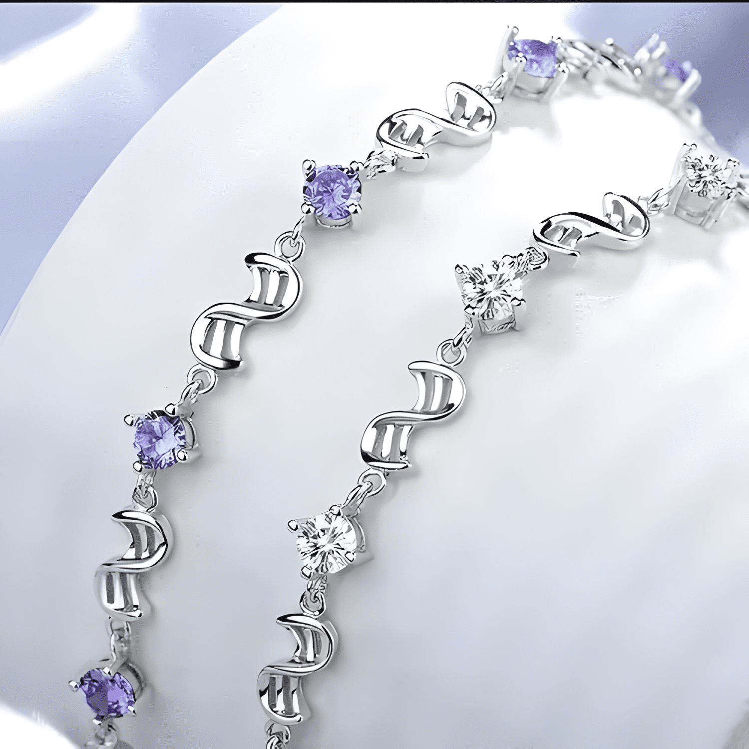 Pulsera plata 925 infinito mujer elegante regalo charm-3