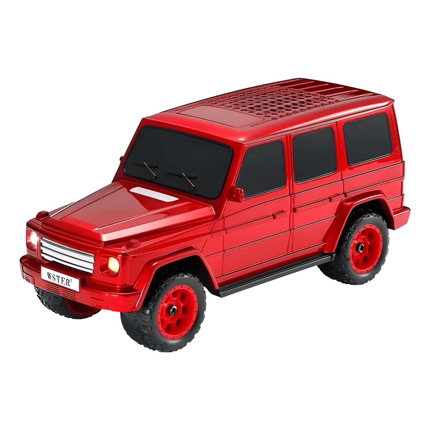 Mini parlante en forma de coche luces bluetooth wd-591 Rojo-0