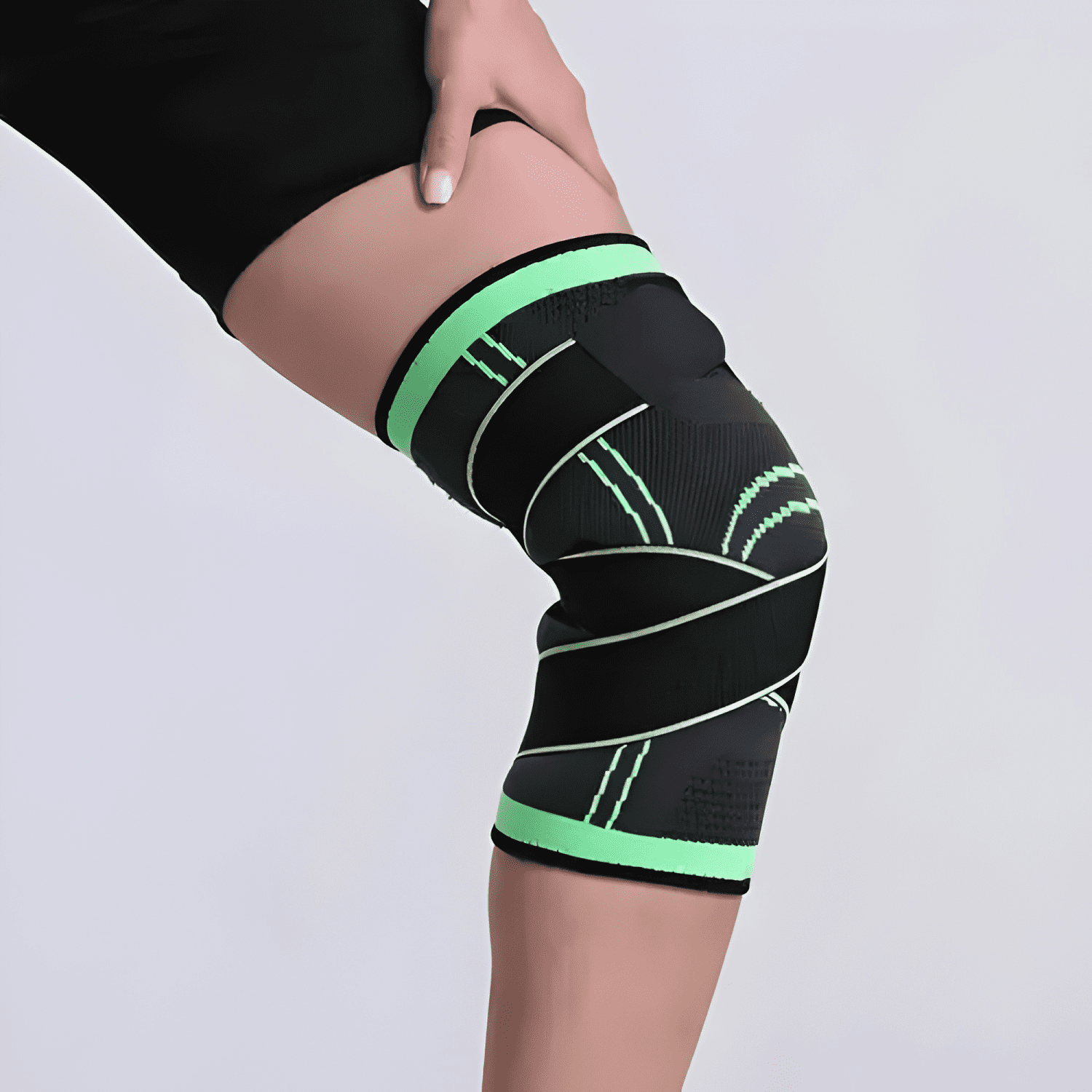 Venda elástica para rodilla con velcro ajustable #2-3