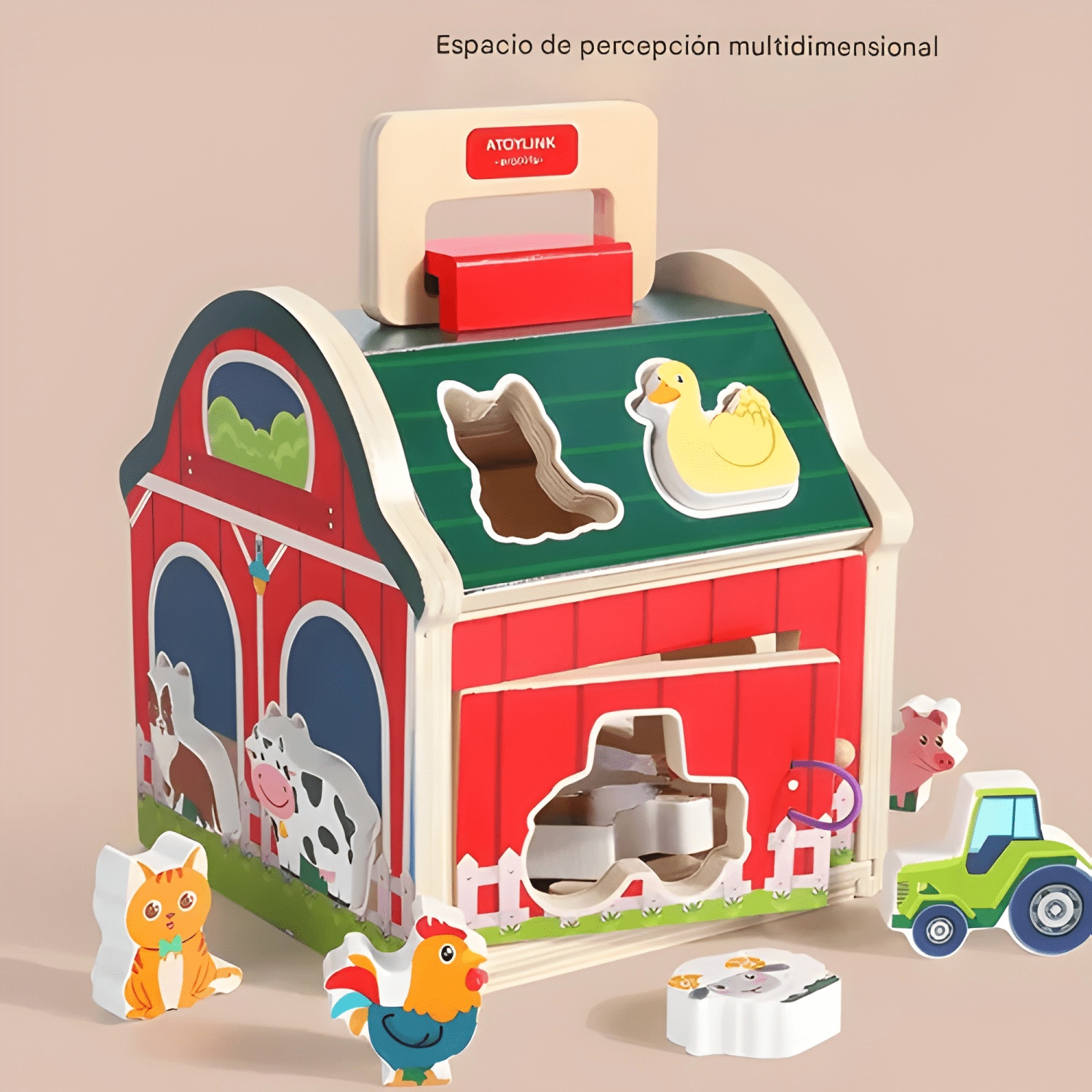 Juguete granja animales de madera didáctico niños #2-1