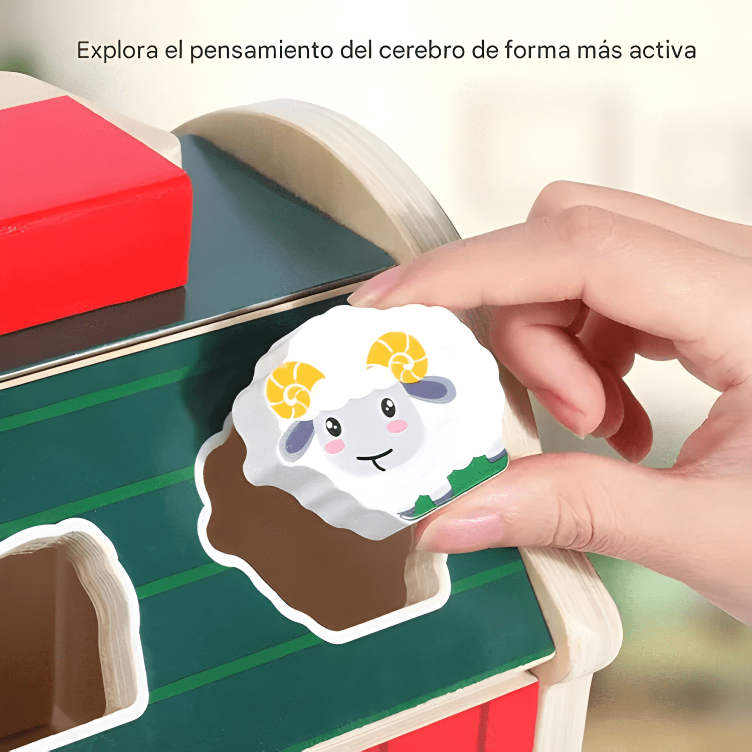 Juguete granja animales de madera didáctico niños #2-3