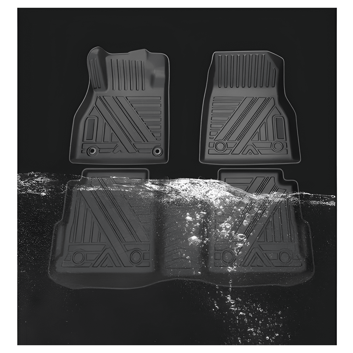 4 Piezas Cubre Pisos Calce Perfecto Para Mazda Cx5 Negr #434-3