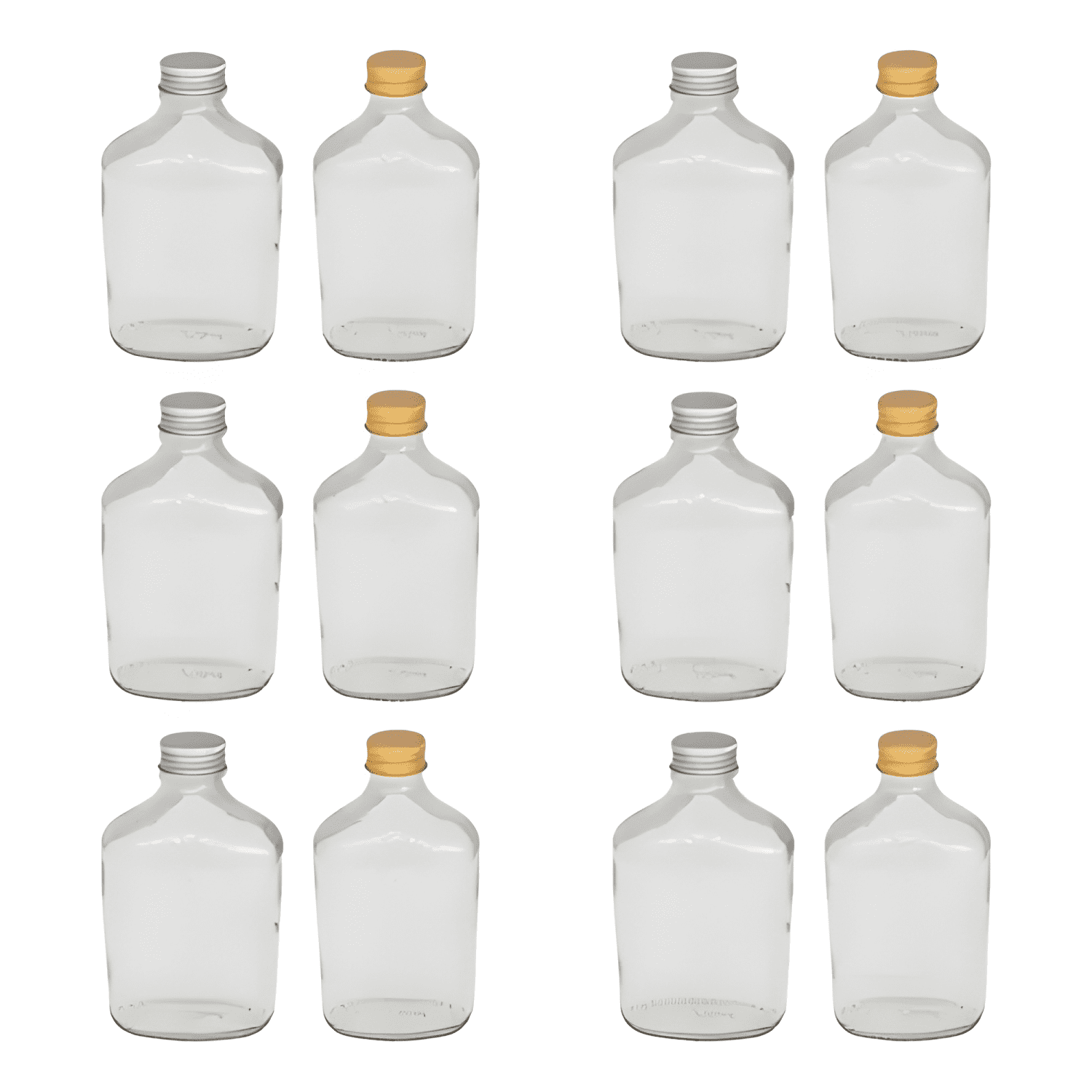 Pack 12 frascos vidrio botella 100 ml, varios colores-0